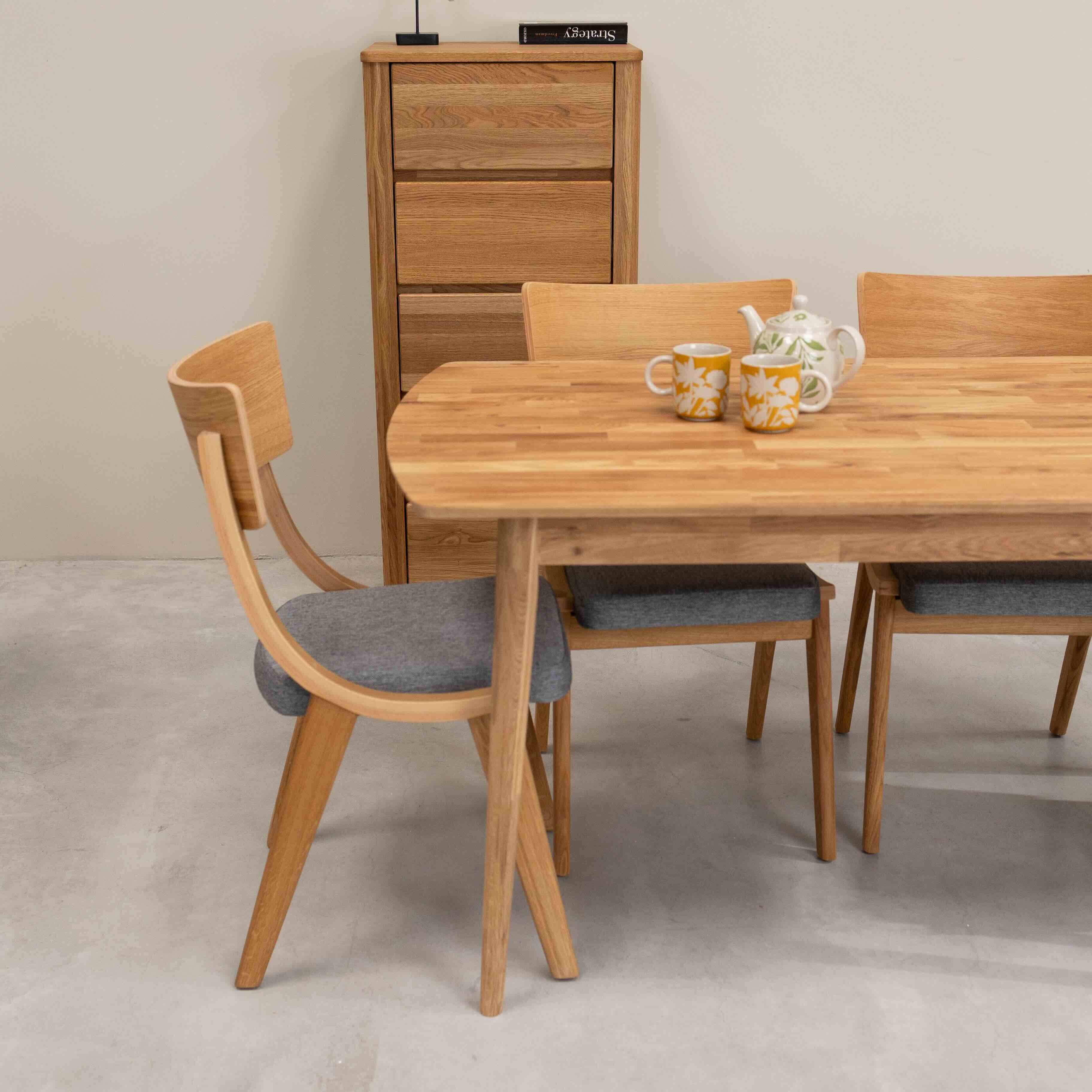 Rechthoekige eettafel van massief eikenhout Escandi 1 | NordicStory - Image 3