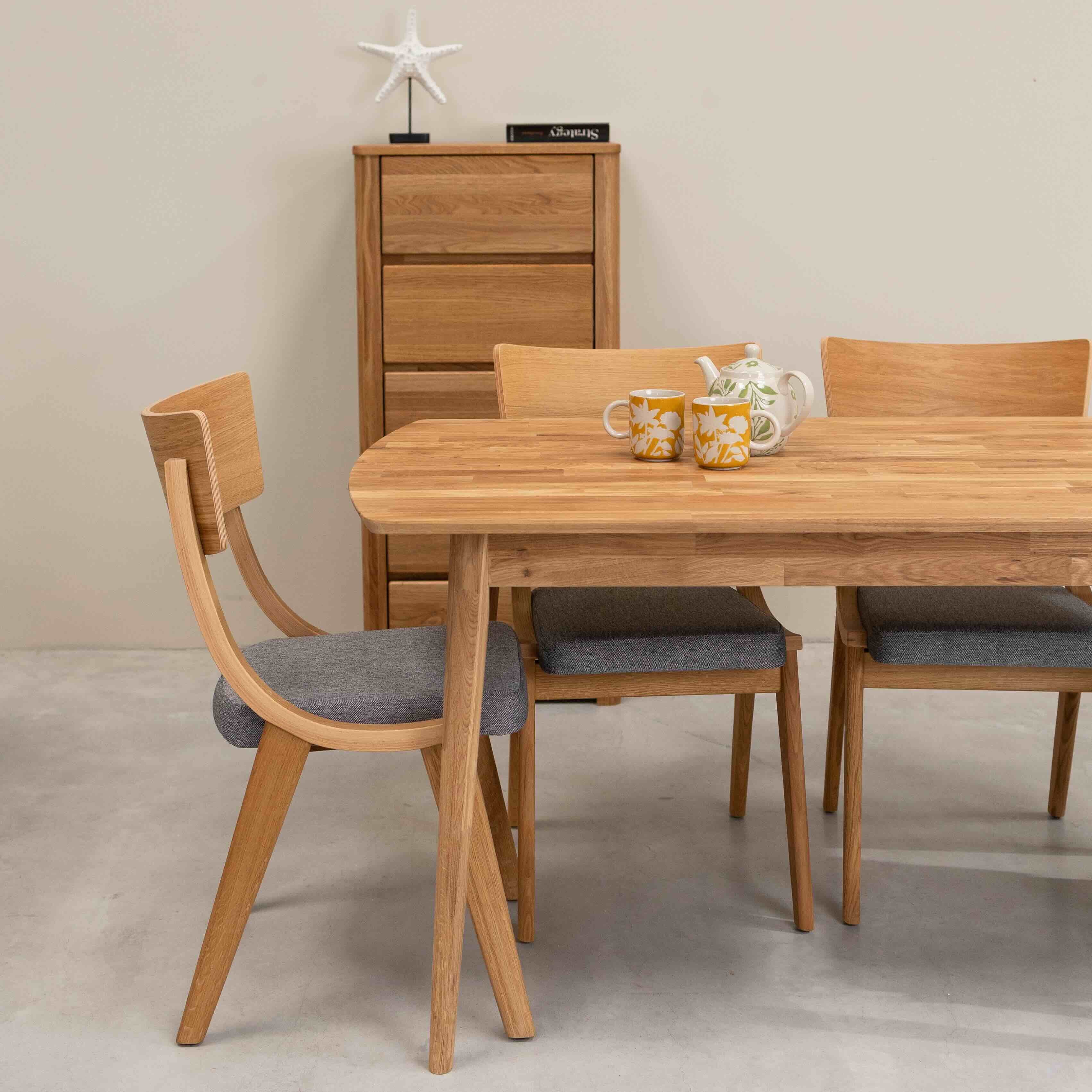 Rechthoekige eettafel van massief eikenhout Escandi 1 | NordicStory - Image 4