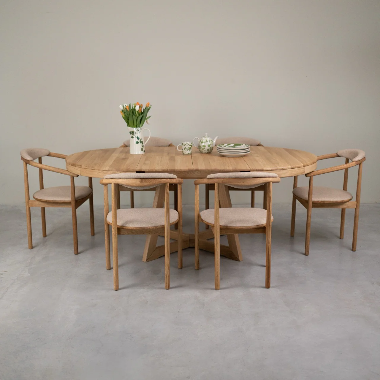 Set van 2 of 4 Lord-eetkamerstoelen, frame van massief eikenhout | NordicStory - Image 3