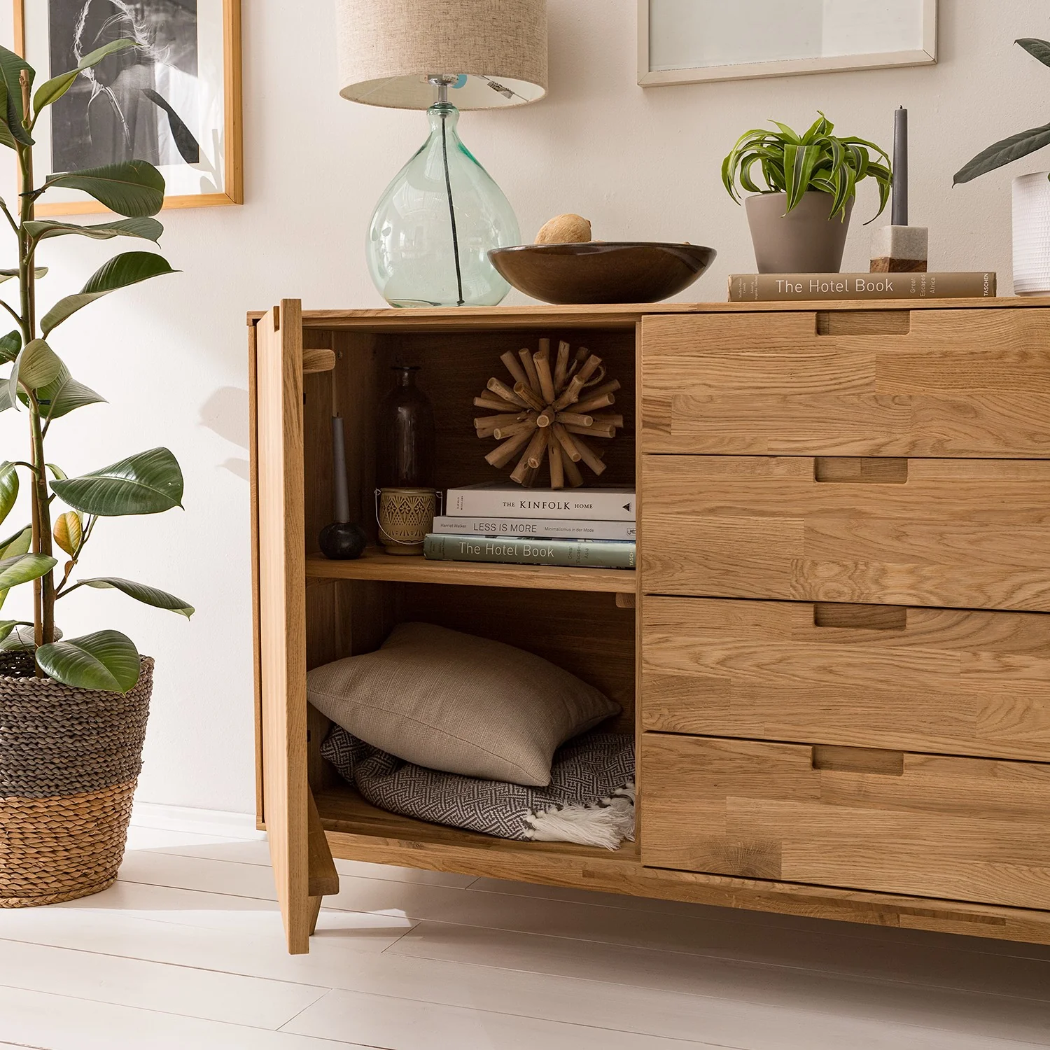 Sideboard Commode van massief eikenhout Escandi 3 | NordicStory - Image 6