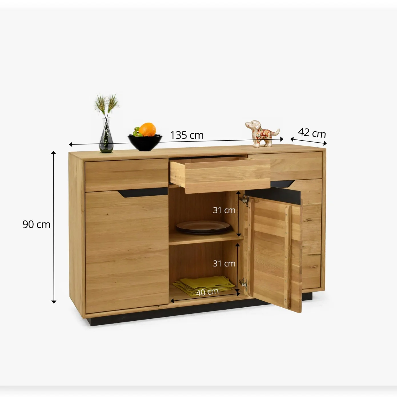 Massief eikenhouten dressoir Bremen 2 | NordicStory - Image 14