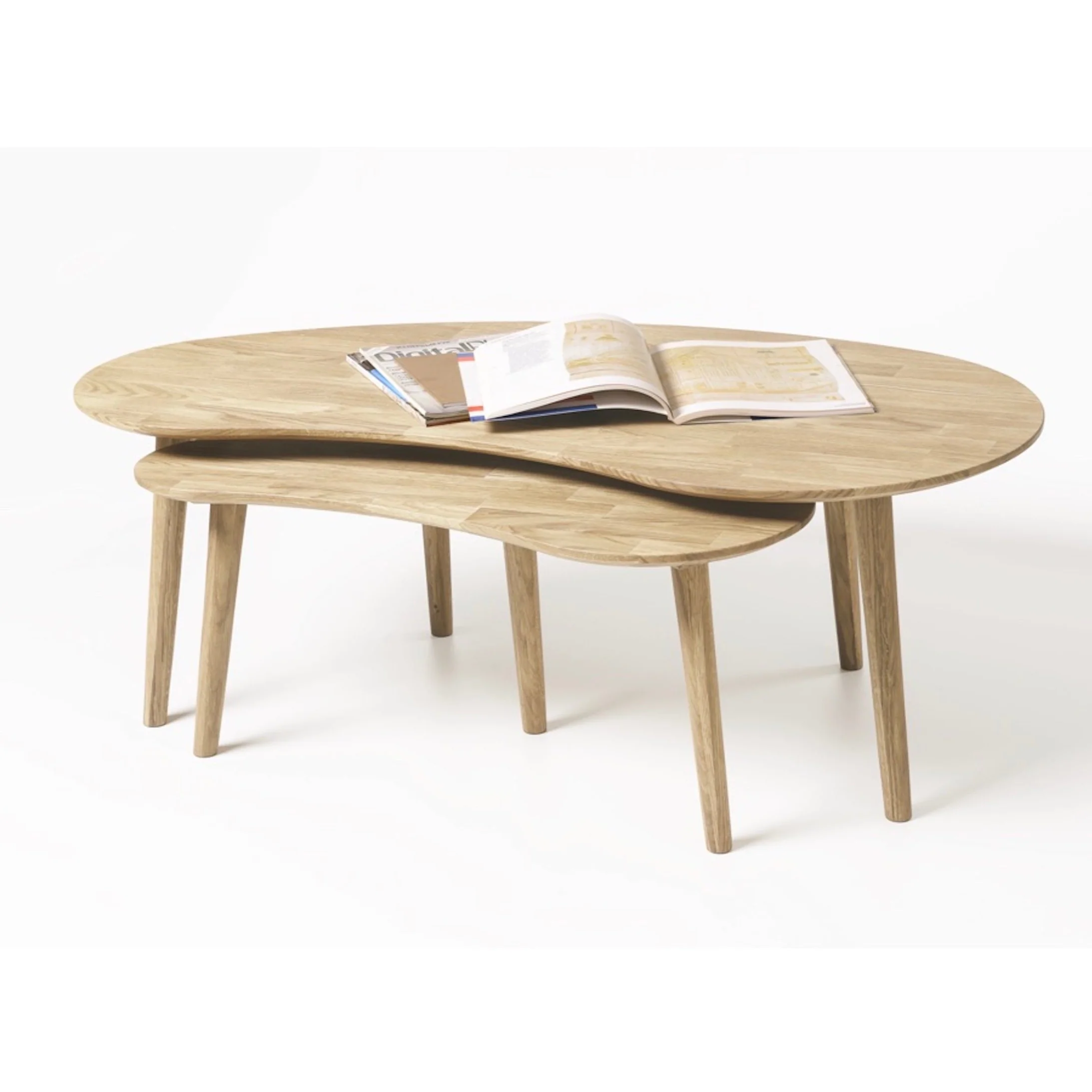 Escandi stapelbare salontafel van massief eikenhout | NordicStory - Image 9