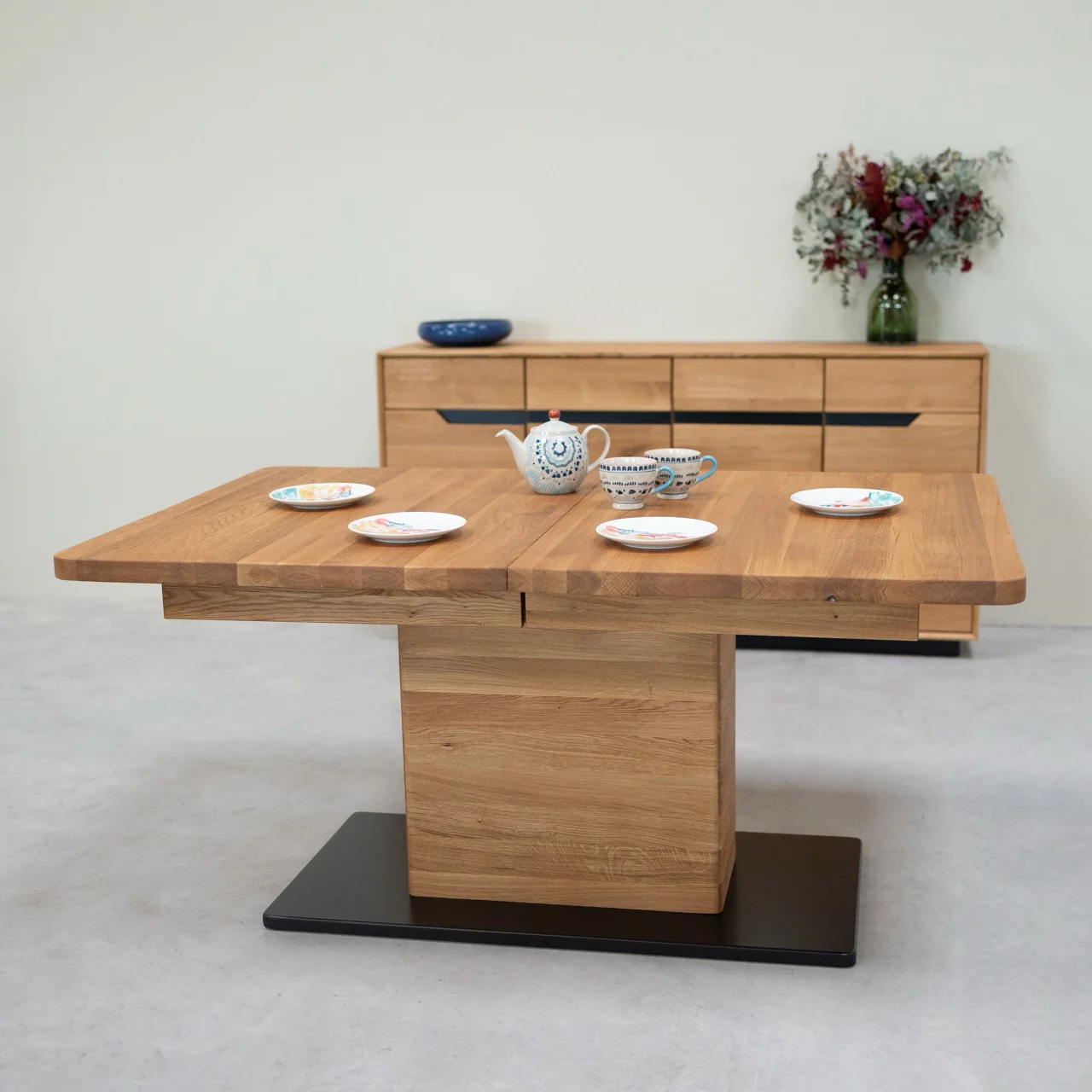 Uitschuifbare eettafel van massief eikenhout Bremen | NordicStory - Image 11