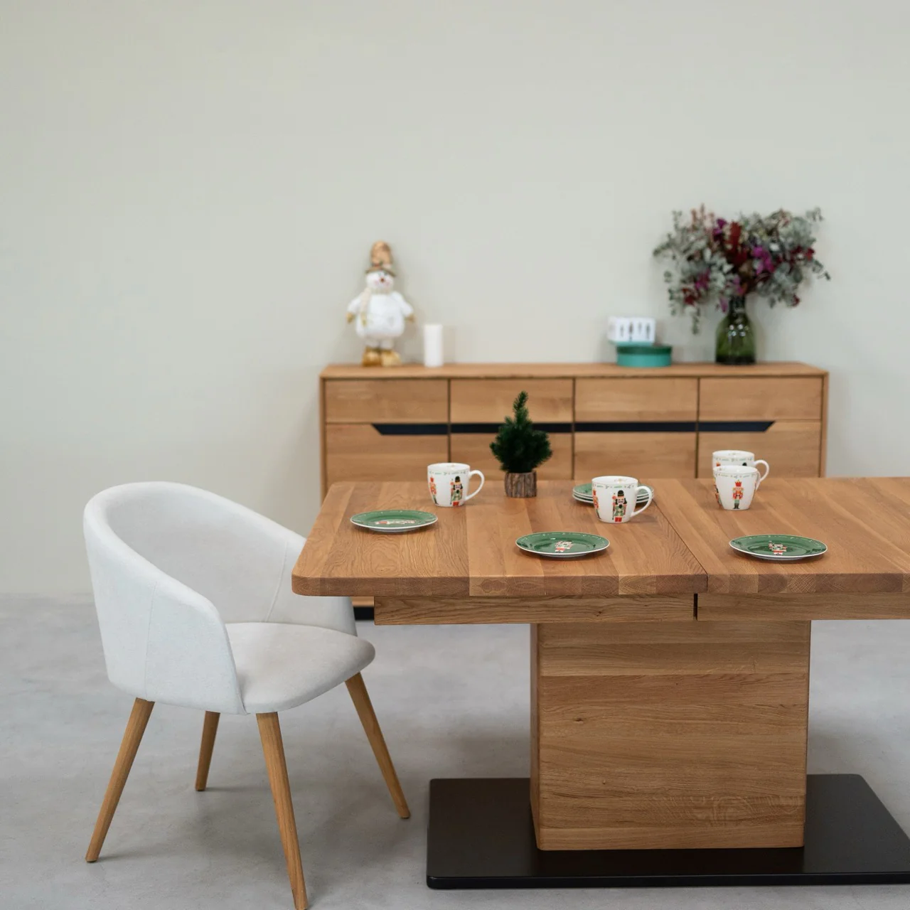 Uitschuifbare eettafel van massief eikenhout Bremen | NordicStory - Image 14
