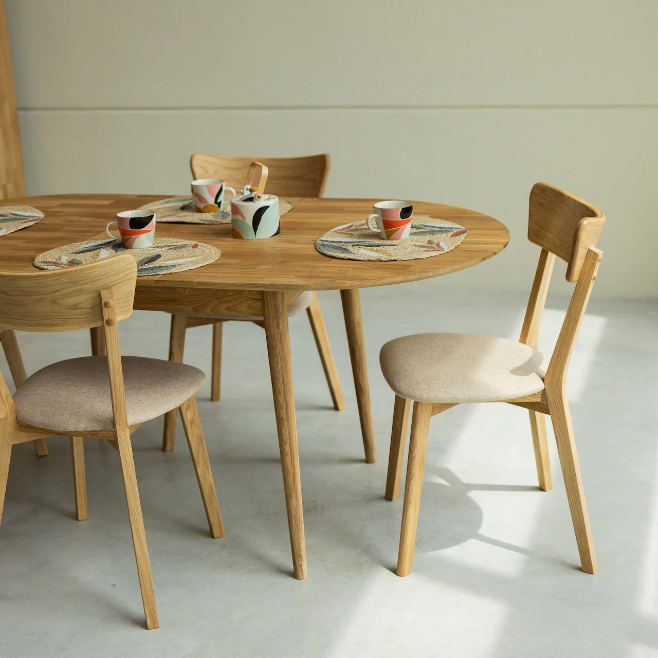 Uitschuifbare ovale eettafel in massief eiken Escandi 2 | NordicStory - Image 5