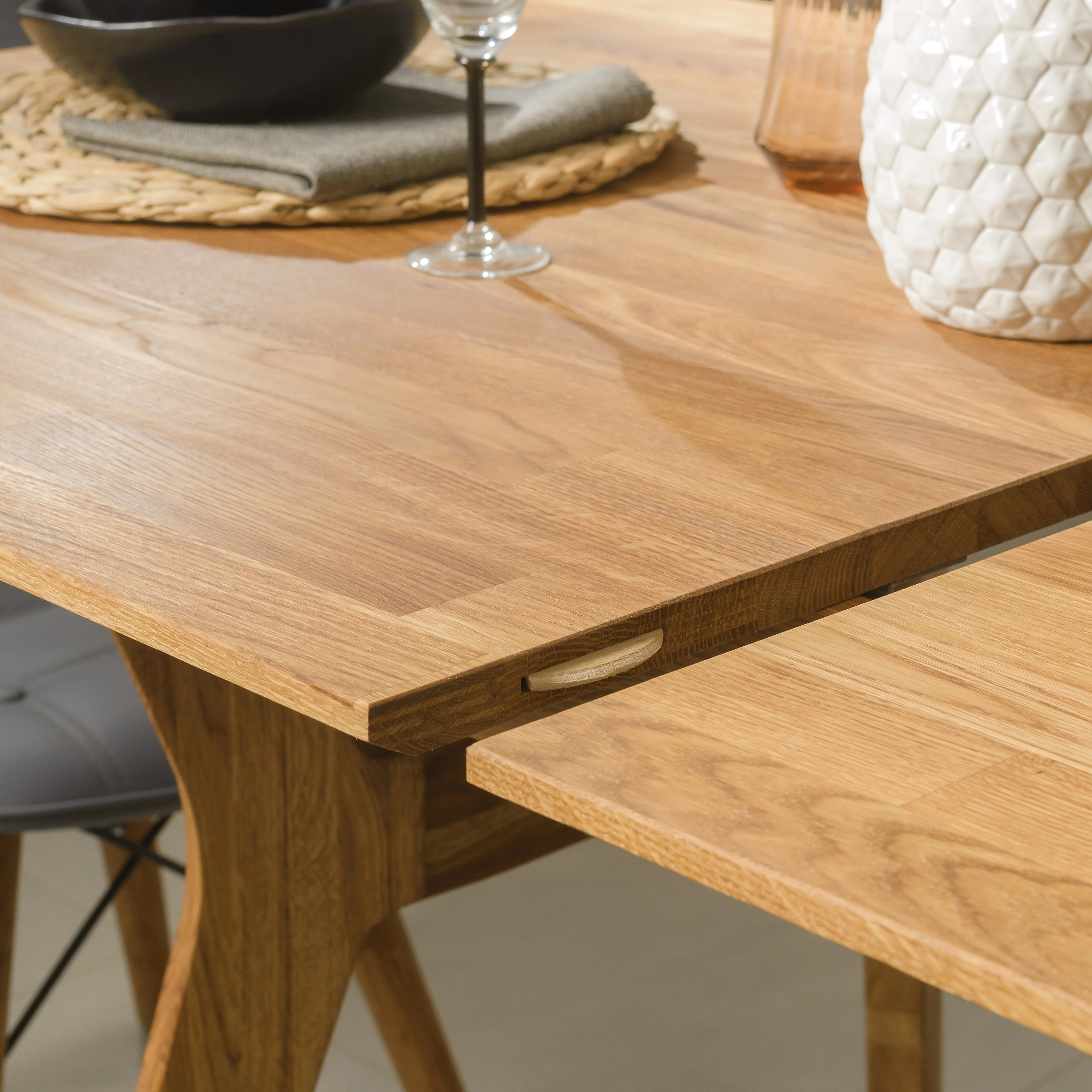 Massief eiken uitschuifbare eettafel Harold | NordicStory - Image 10