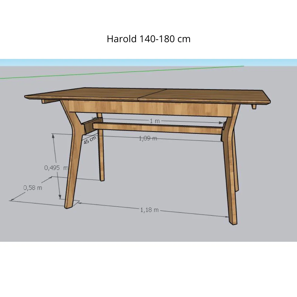 Massief eiken uitschuifbare eettafel Harold | NordicStory - Image 17