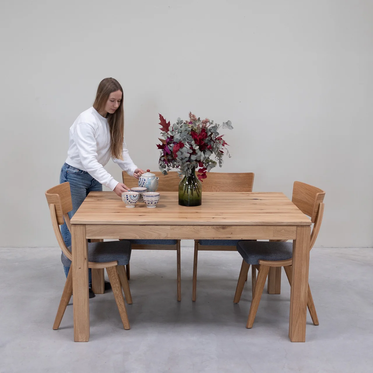 Uitschuifbare eettafel van massief eikenhout L2 | NordicStory - Image 10