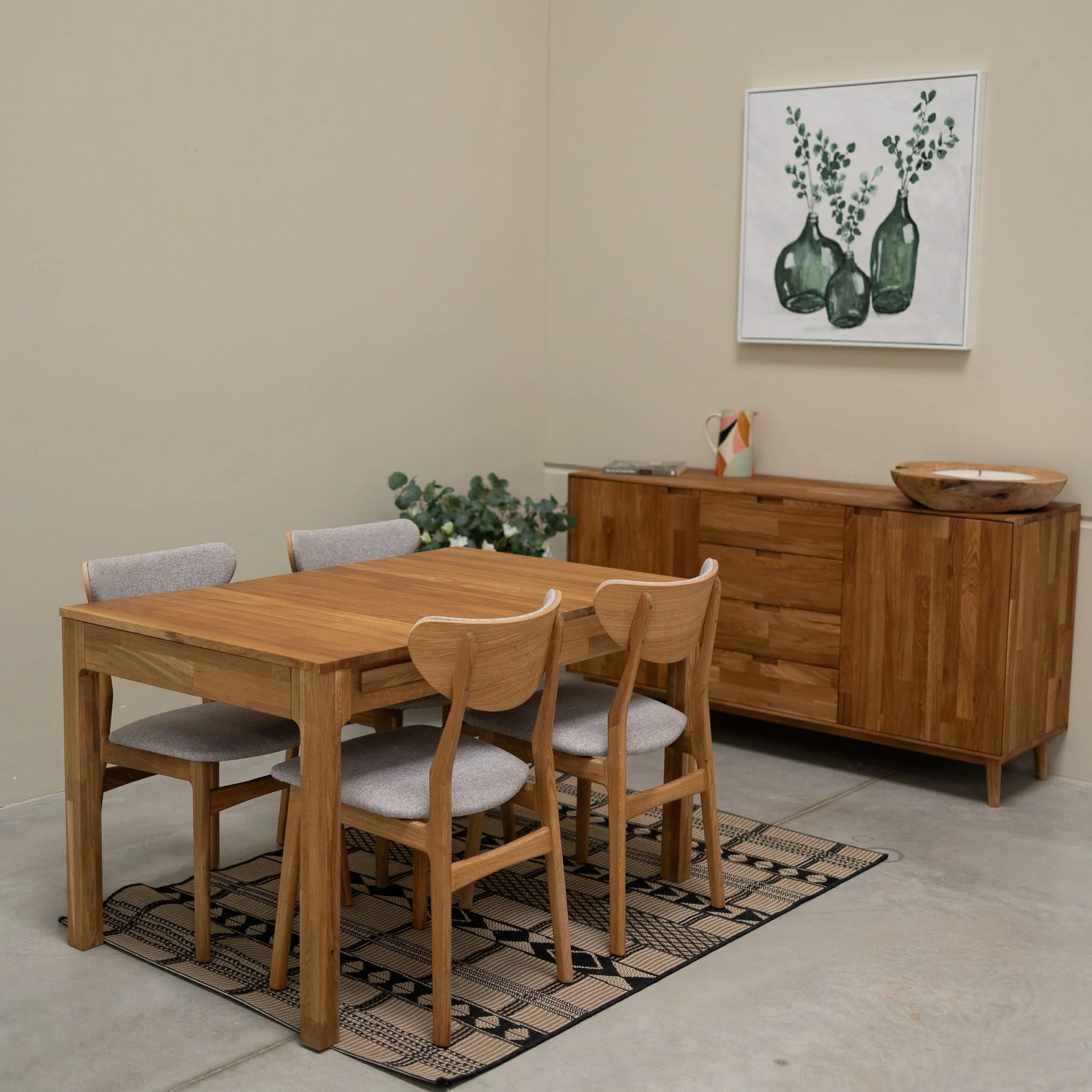 Uitschuifbare eettafel in massief eiken Marsi | NordicStory - Image 6