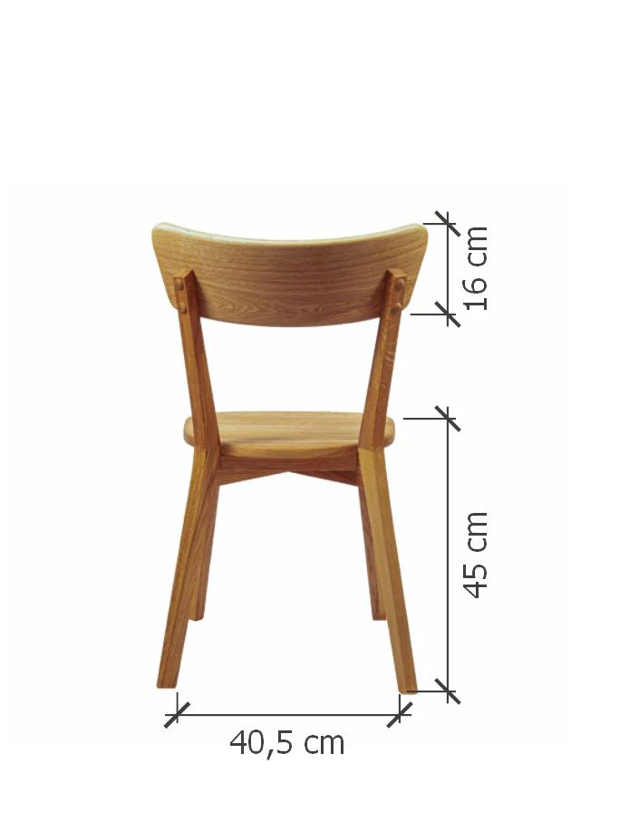 Set van 2 of 4 massief eiken eetkamerstoelen Diana | NordicStory - Image 9