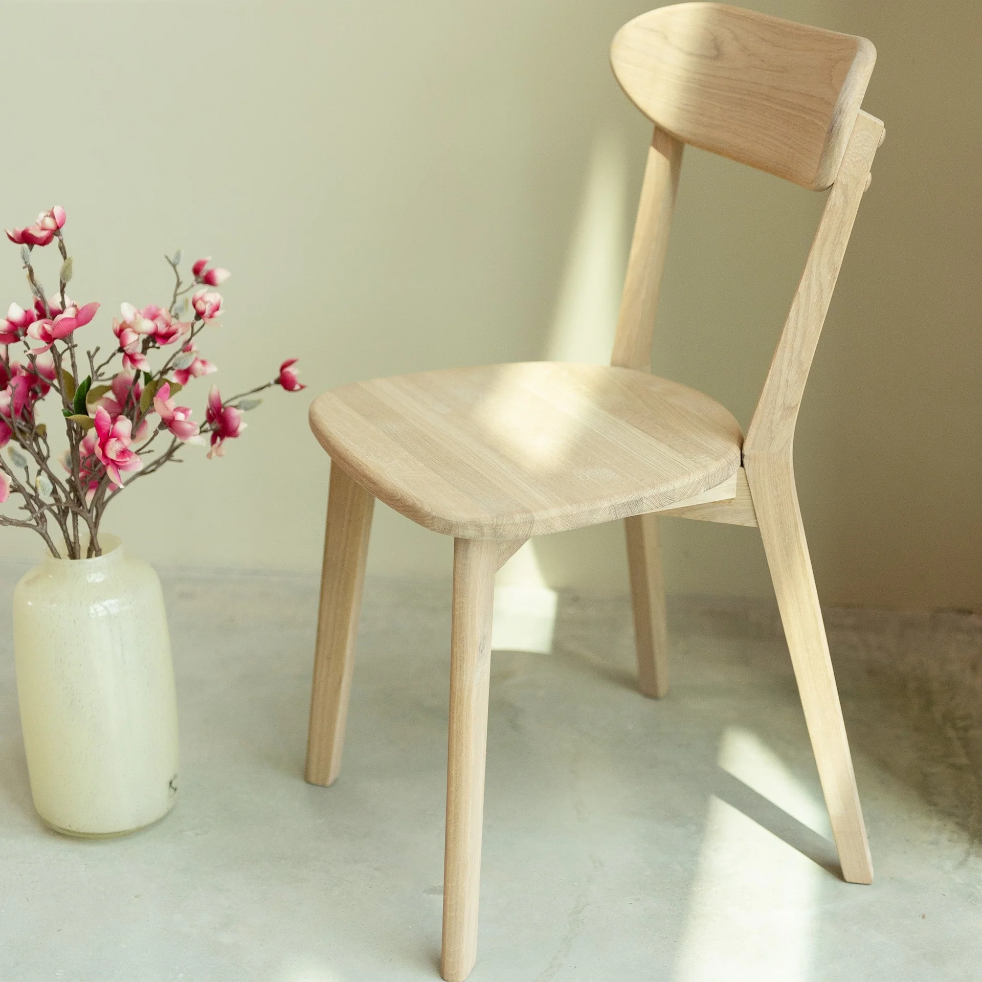 Set van 2 of 4 massief eiken eetkamerstoelen Isku | NordicStory - Image 20