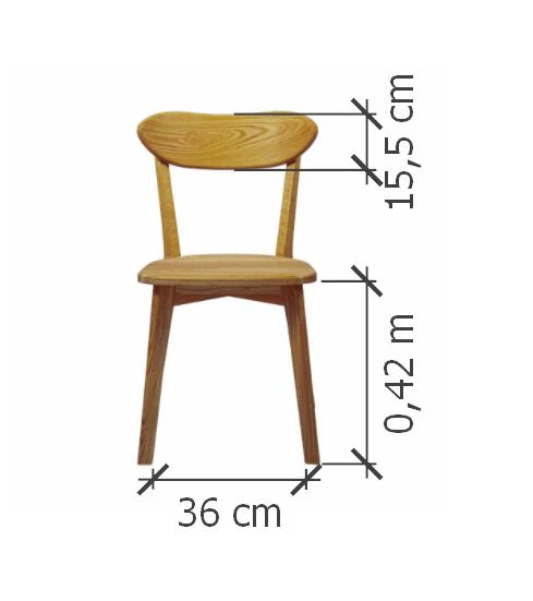 Set van 2 of 4 massief eiken eetkamerstoelen Isku | NordicStory - Image 22