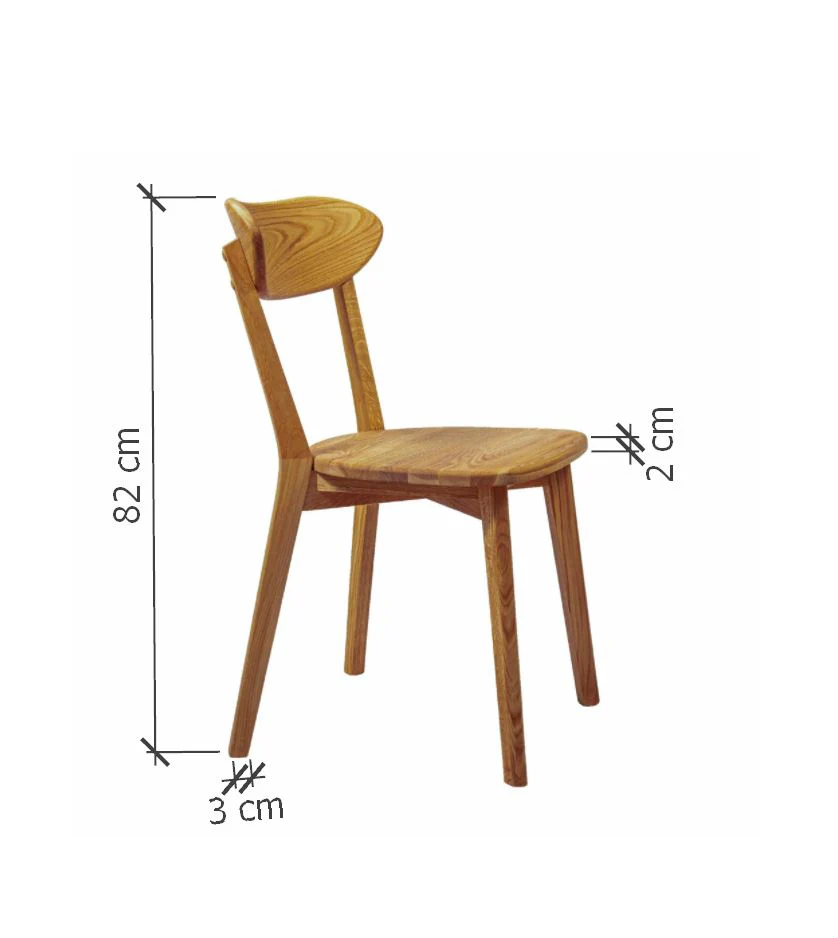 Set van 2 of 4 massief eiken eetkamerstoelen Isku | NordicStory - Image 24