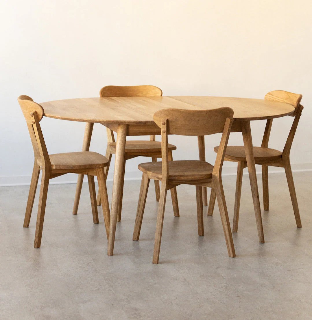 Set van 2 of 4 massief eiken eetkamerstoelen Isku | NordicStory - Image 5