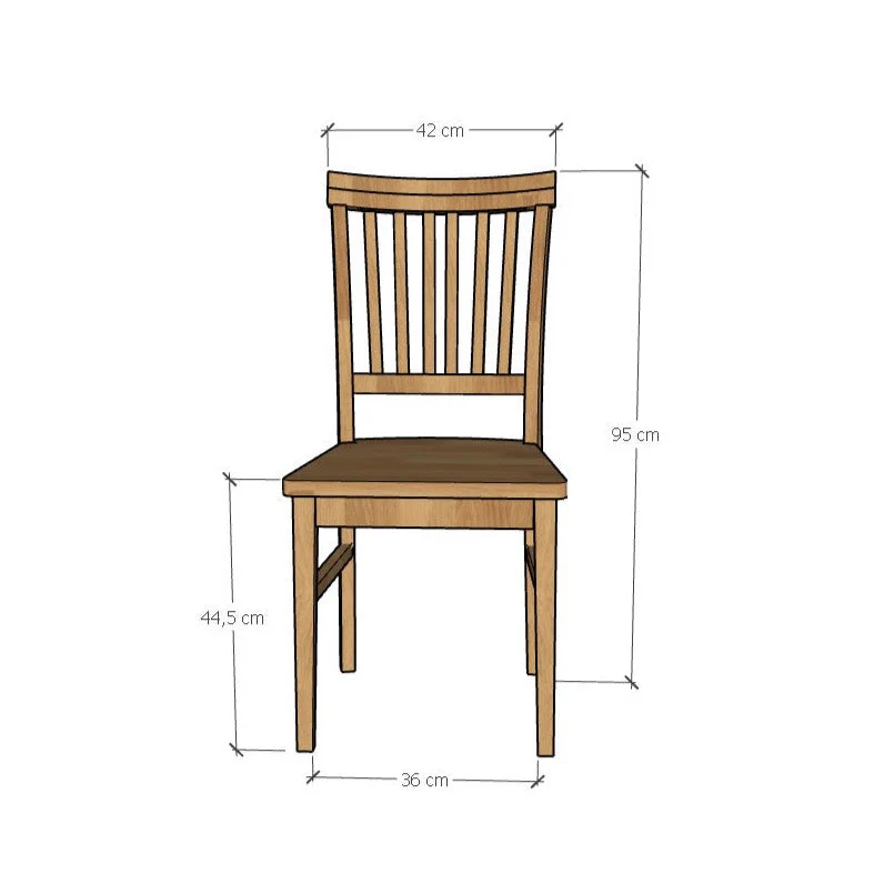Set van 2 of 4 massief eikenhouten eetkamerstoelen in Provençaalse stijl | NordicStory - Image 15