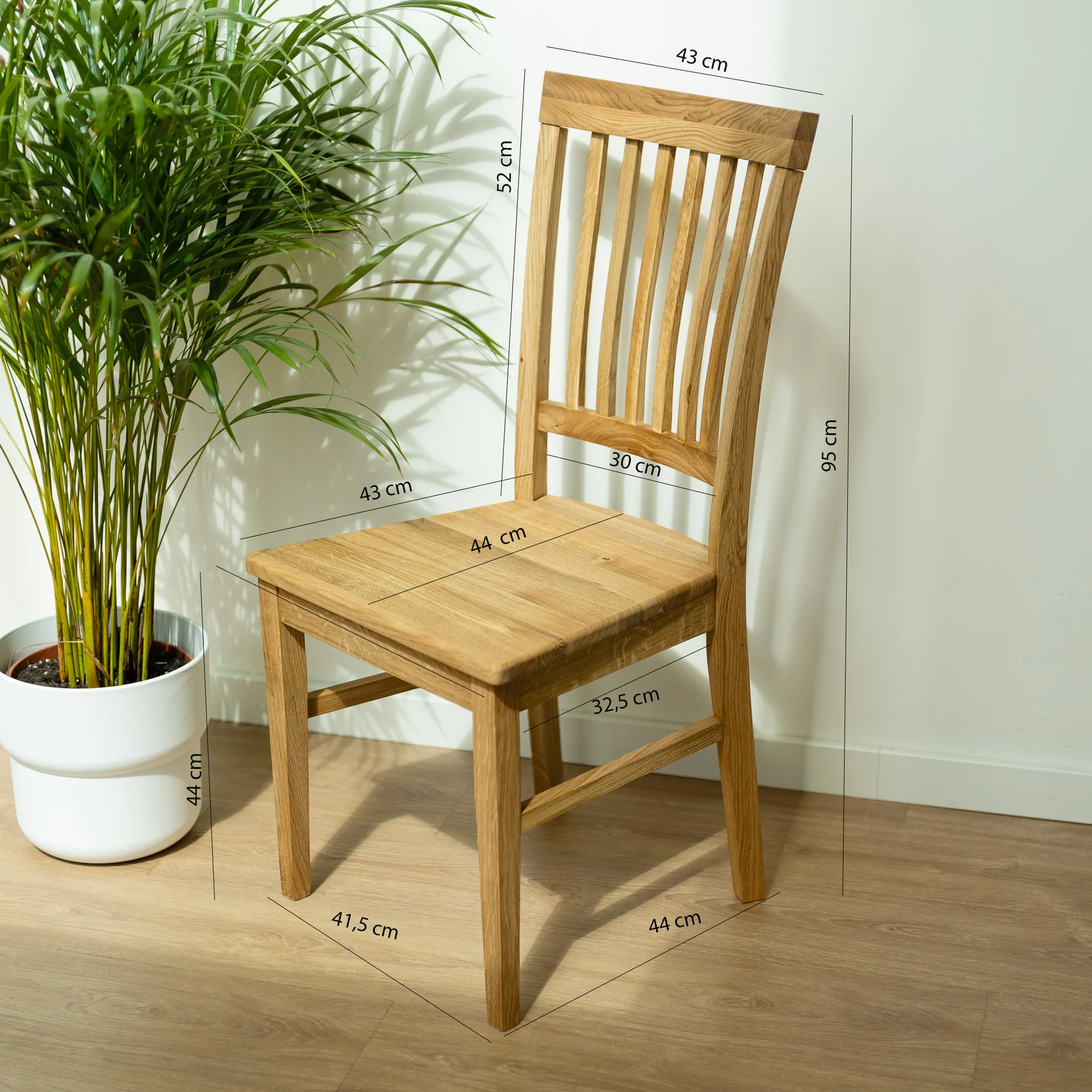 Set van 2 of 4 massief eikenhouten eetkamerstoelen in Provençaalse stijl | NordicStory - Image 3