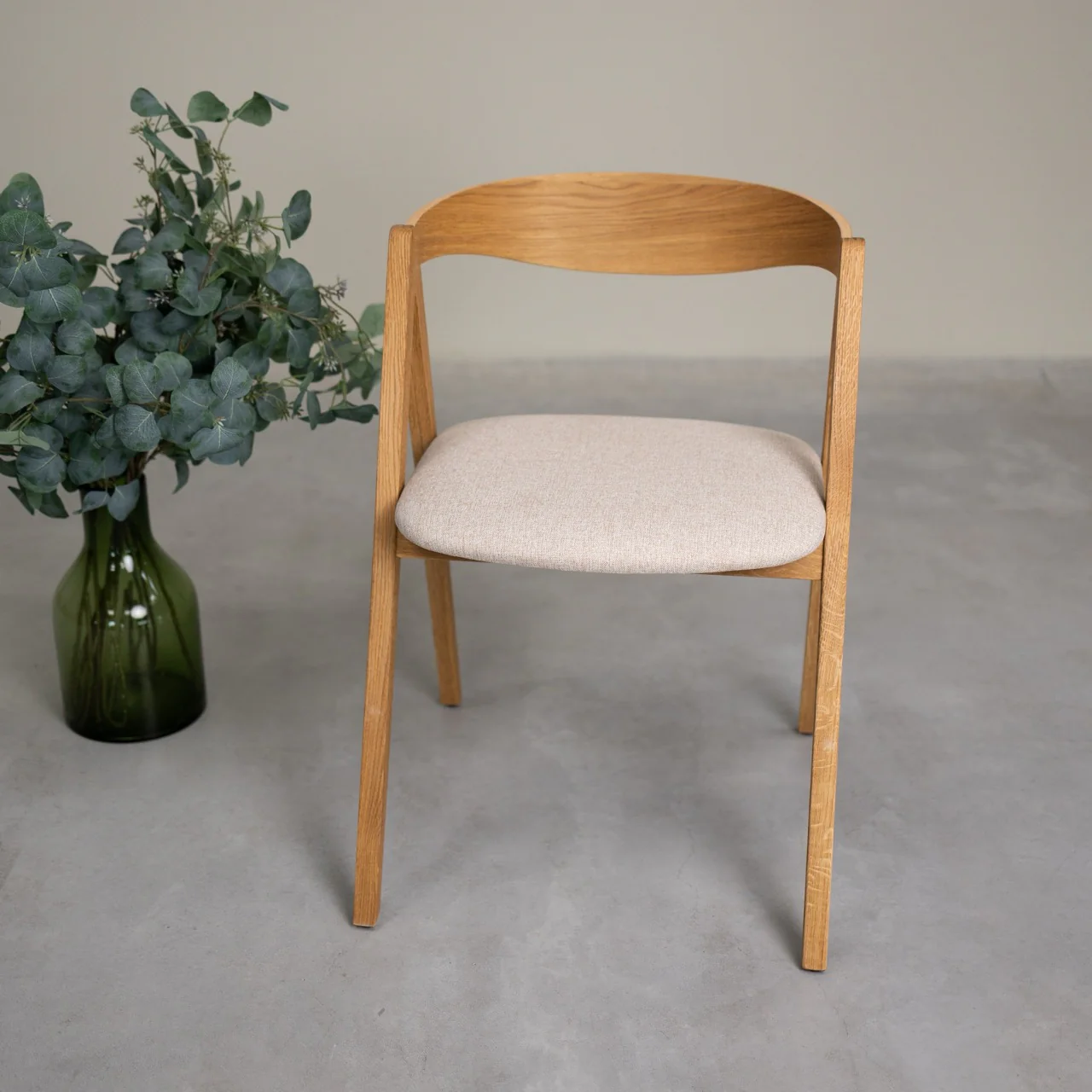 Set van 2 of 4 Oscar-eetkamerstoelen van massief eikenhout, gestoffeerd | NordicStory - Image 12