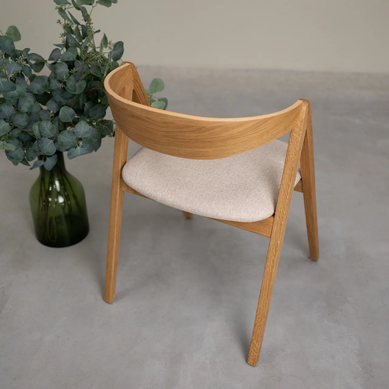 Set van 2 of 4 Oscar-eetkamerstoelen van massief eikenhout, gestoffeerd | NordicStory - Image 16