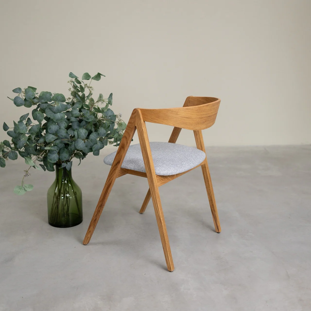 Set van 2 of 4 Oscar-eetkamerstoelen van massief eikenhout, gestoffeerd | NordicStory - Image 18