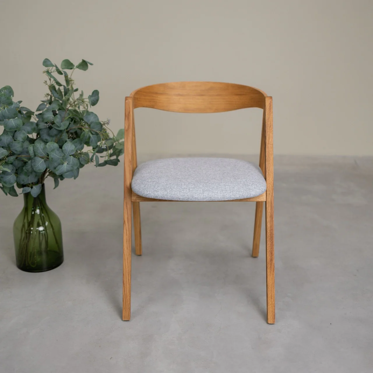Set van 2 of 4 Oscar-eetkamerstoelen van massief eikenhout, gestoffeerd | NordicStory - Image 20