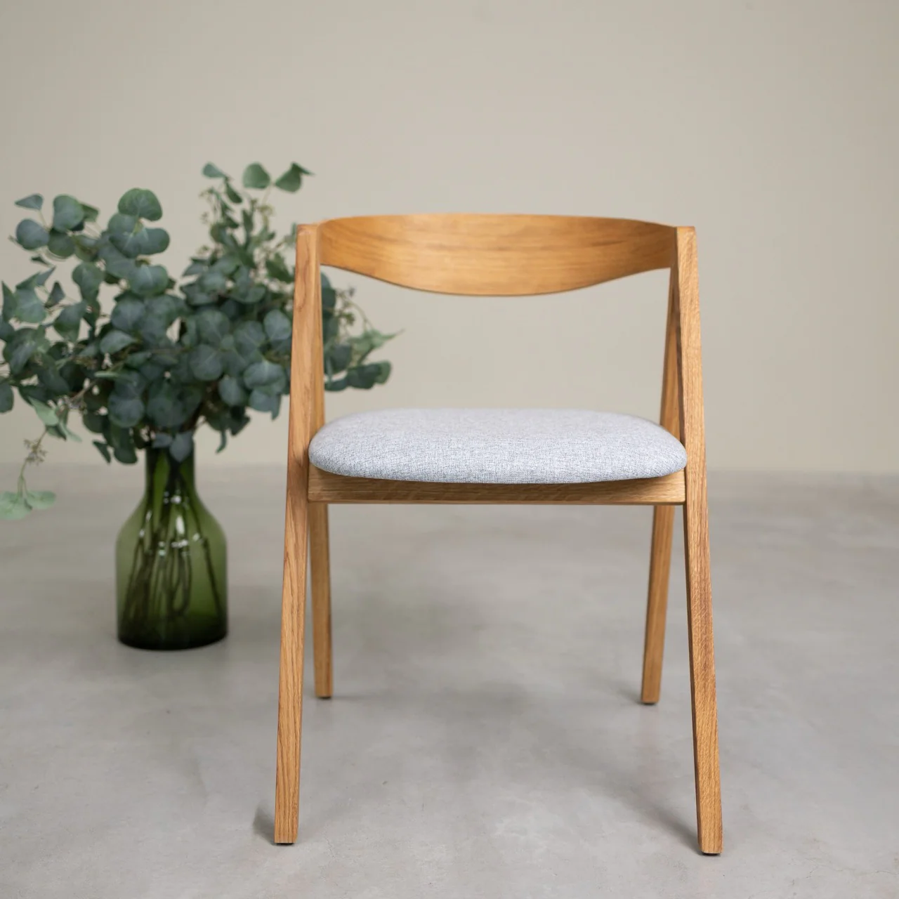 Set van 2 of 4 Oscar-eetkamerstoelen van massief eikenhout, gestoffeerd | NordicStory - Image 21