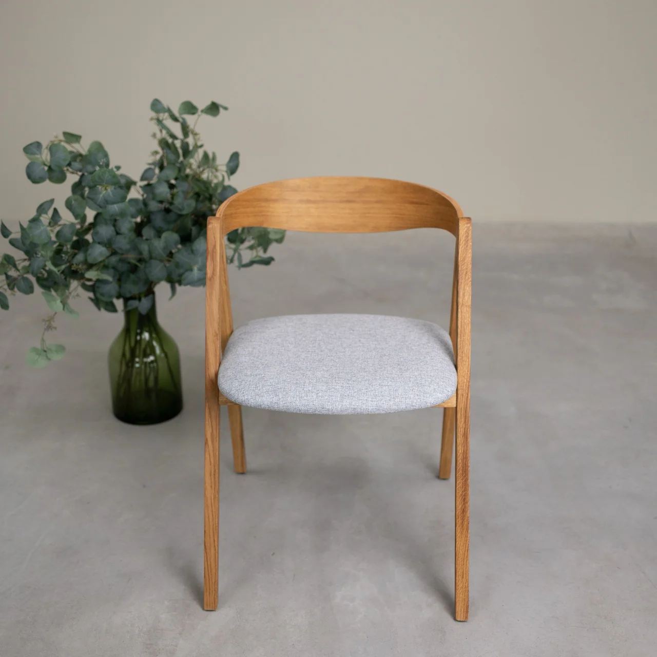 Set van 2 of 4 Oscar-eetkamerstoelen van massief eikenhout, gestoffeerd | NordicStory - Image 23