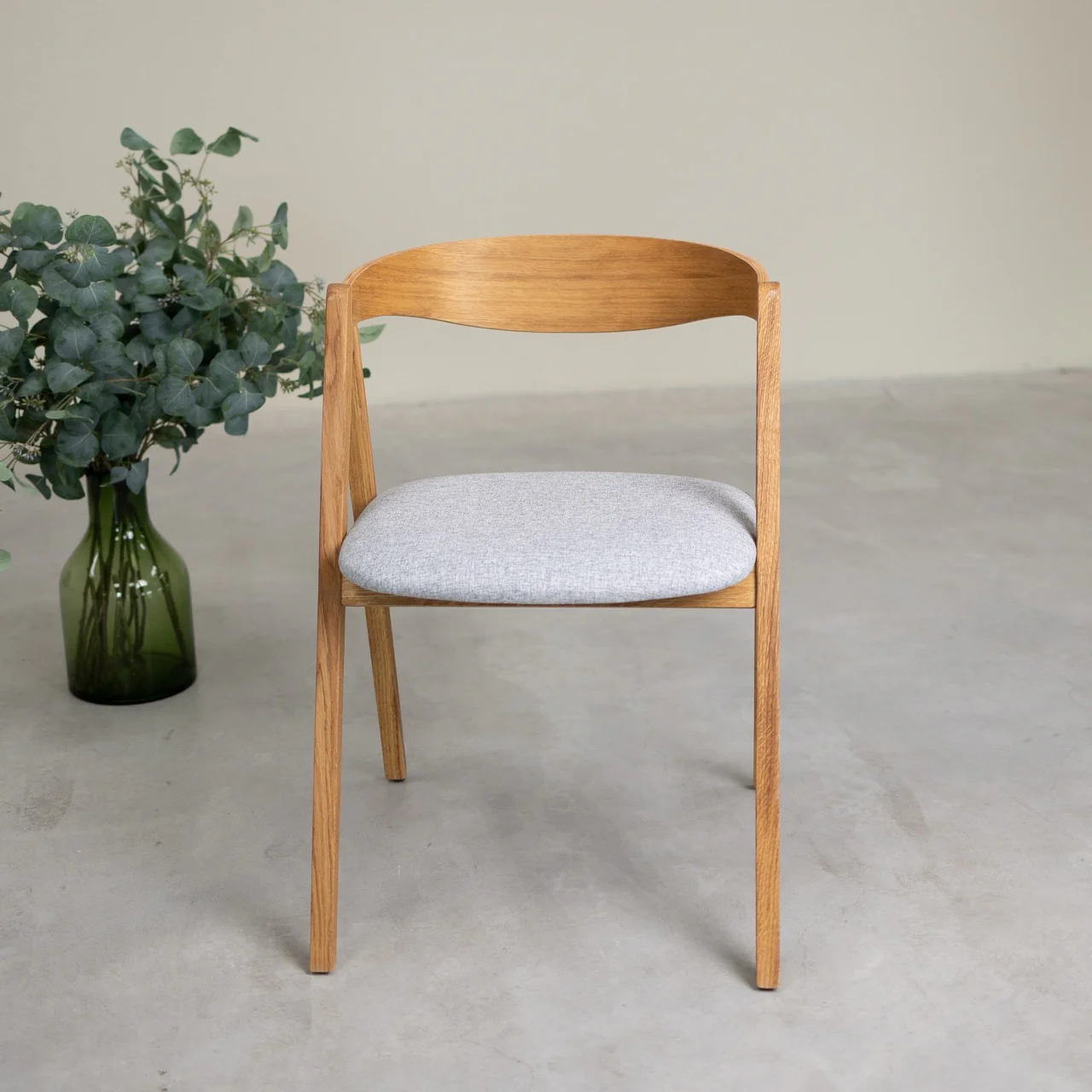 Set van 2 of 4 Oscar-eetkamerstoelen van massief eikenhout, gestoffeerd | NordicStory - Image 7