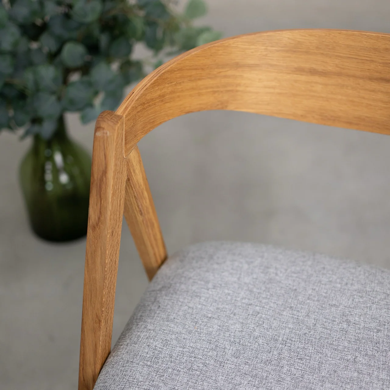 Set van 2 of 4 Oscar-eetkamerstoelen van massief eikenhout, gestoffeerd | NordicStory - Image 8