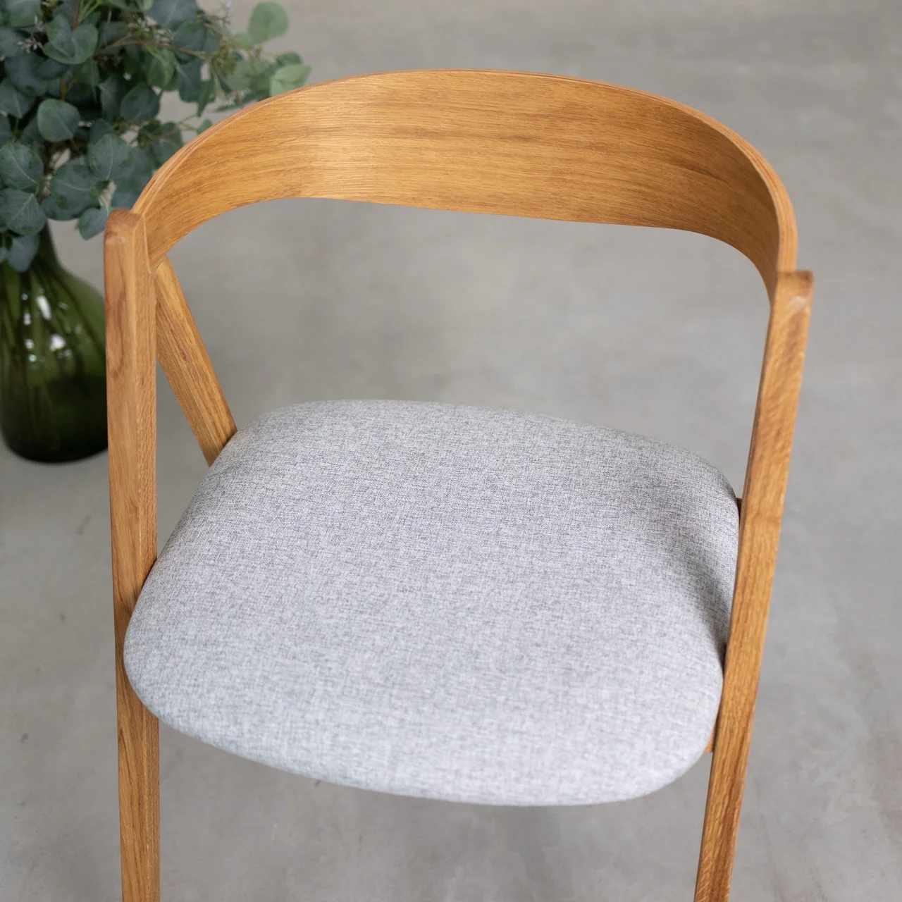 Set van 2 of 4 Oscar-eetkamerstoelen van massief eikenhout, gestoffeerd | NordicStory - Image 9