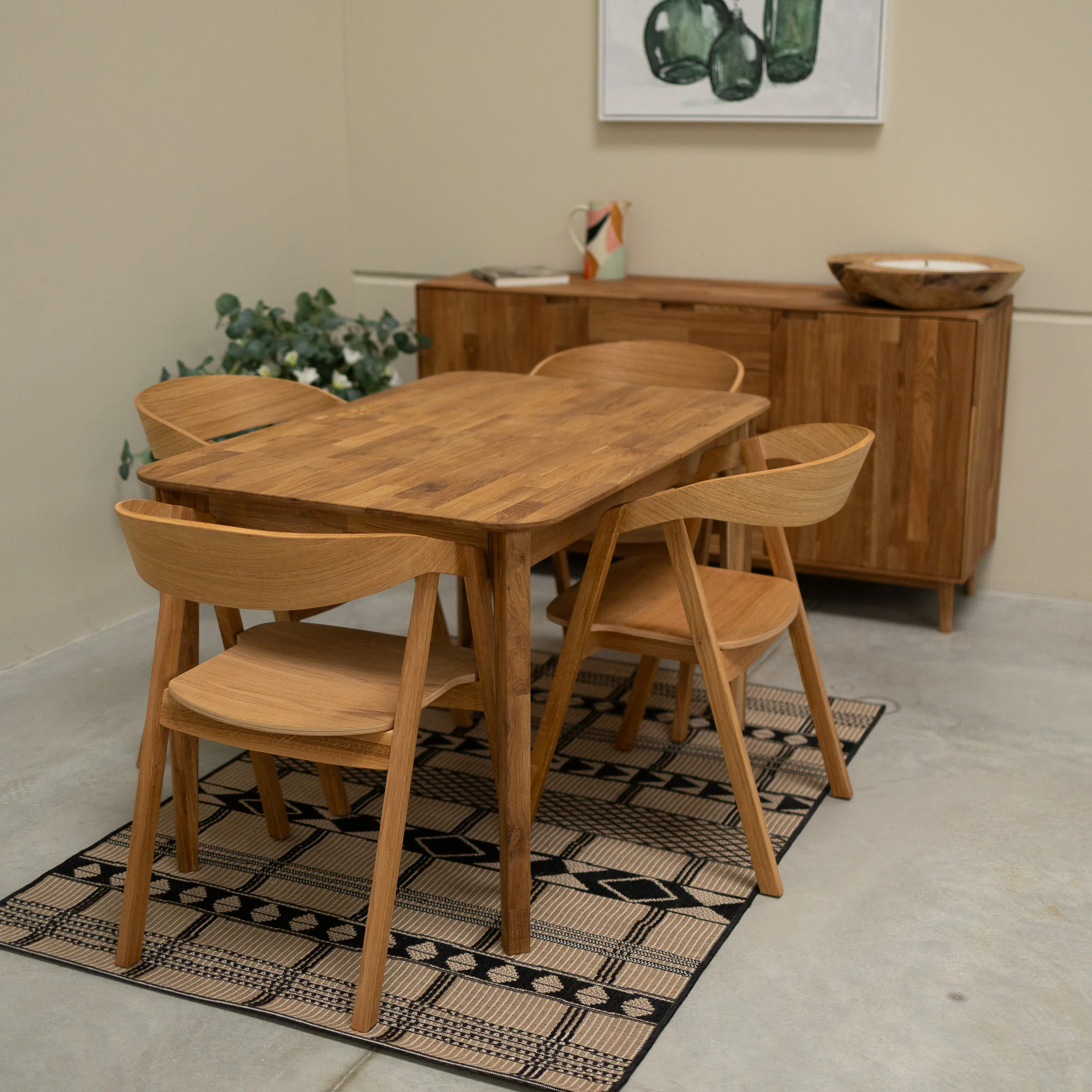Set van 2 of 4 Knut-eetkamerstoelen van massief eikenhout | NordicStory - Image 11