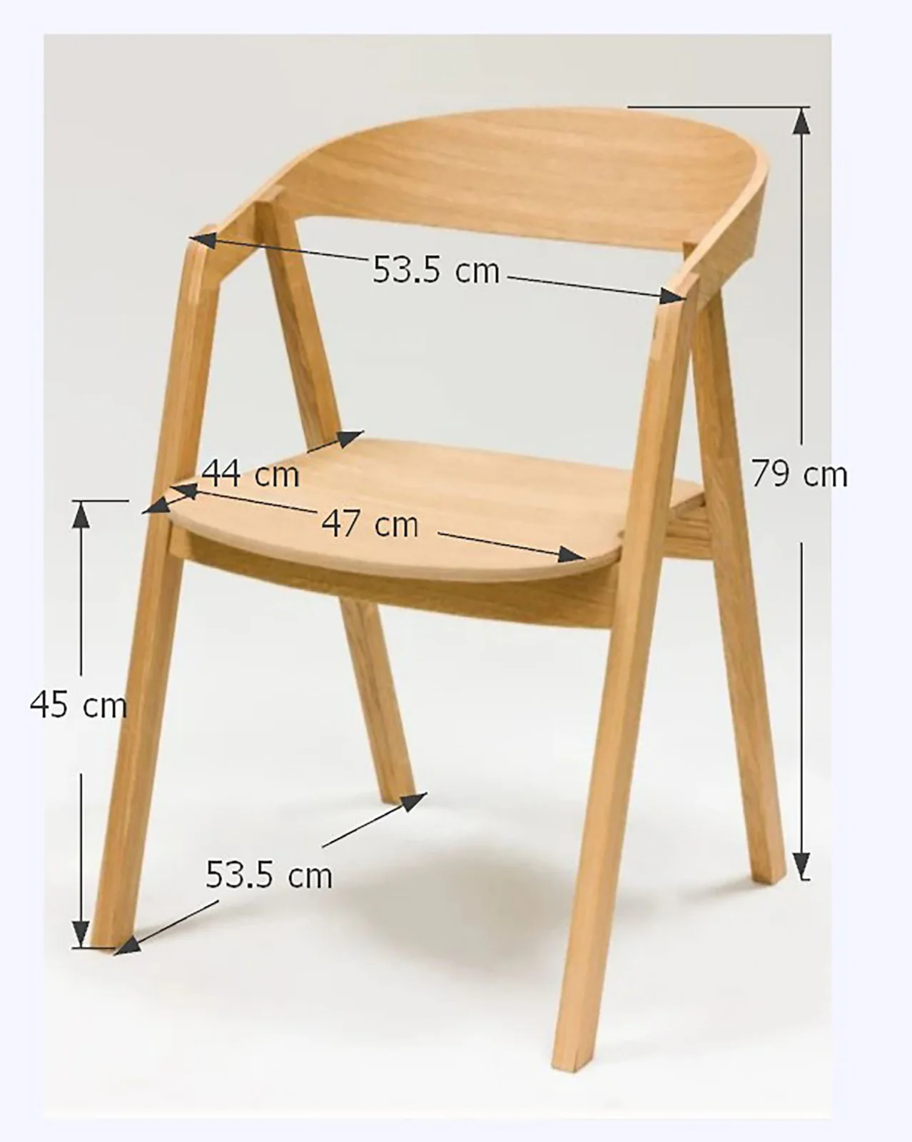 Set van 2 of 4 Knut-eetkamerstoelen van massief eikenhout | NordicStory - Image 9