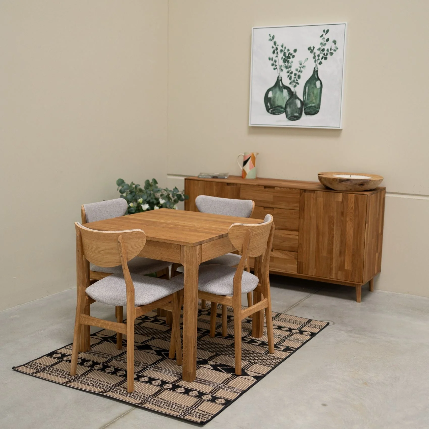 Set van 2 of 4 Maxwell-eetkamerstoelen van massief eikenhout, gestoffeerd | NordicStory - Image 14