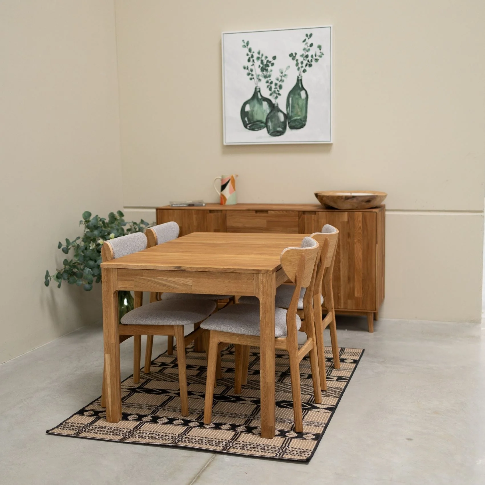 Set van 2 of 4 Maxwell-eetkamerstoelen van massief eikenhout, gestoffeerd | NordicStory - Image 7